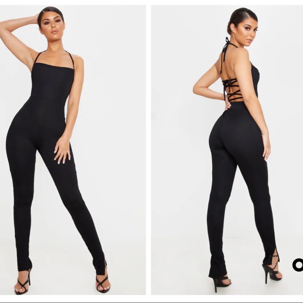 Criss cross split hem jumpsuit from PLT